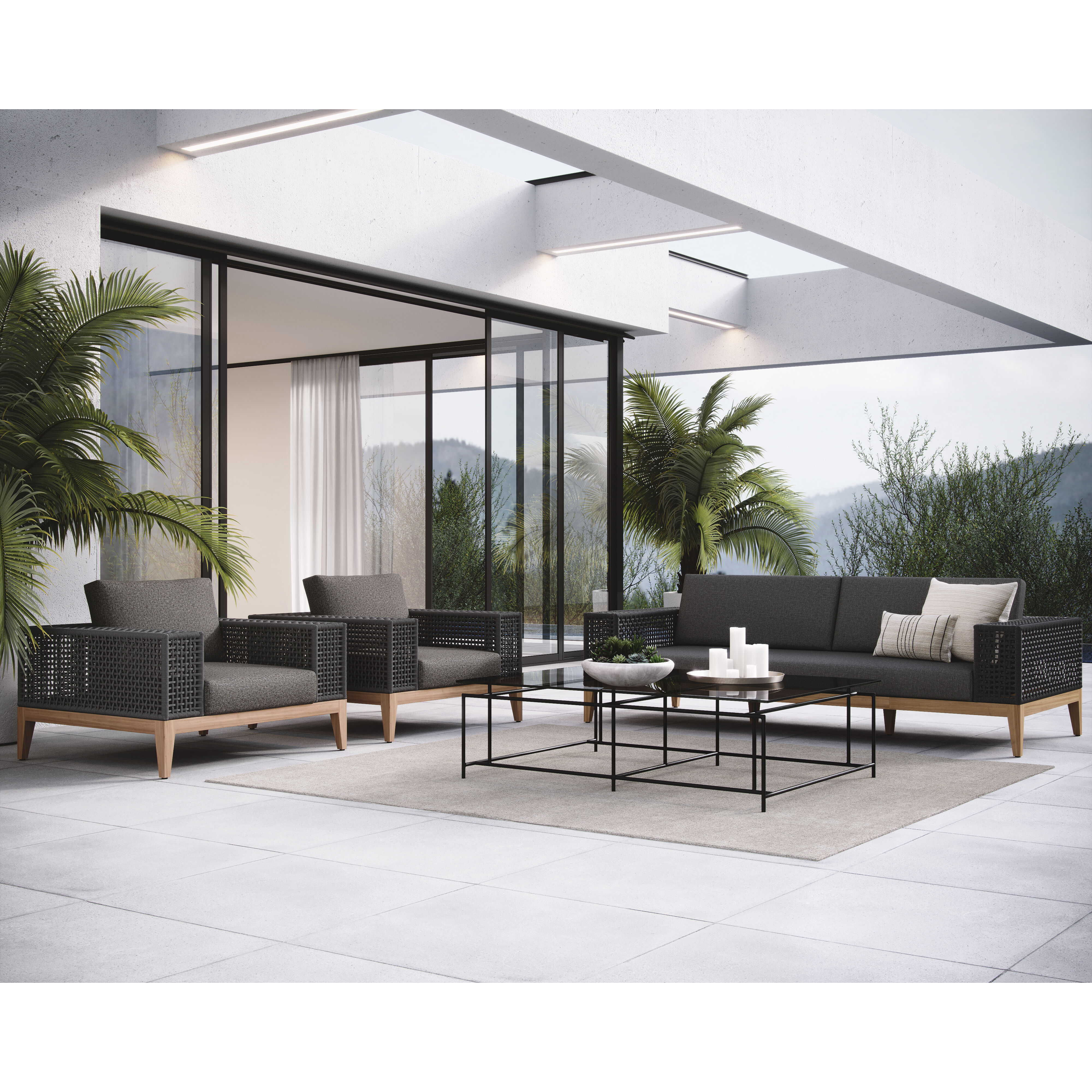Salerno Gracebay Grey Outdoor Armchair